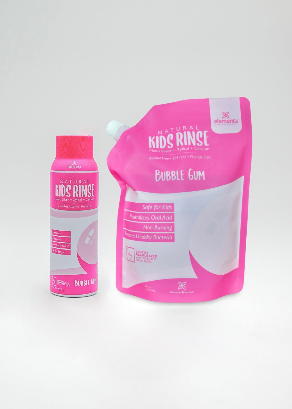 Elementa Silver 16 oz and 40 oz rinse Bundle