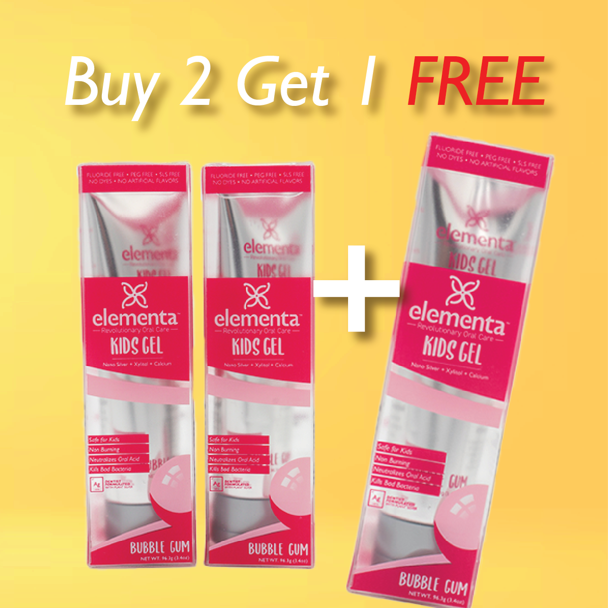 Toothpaste Gel Buy 2 Get 1 Free