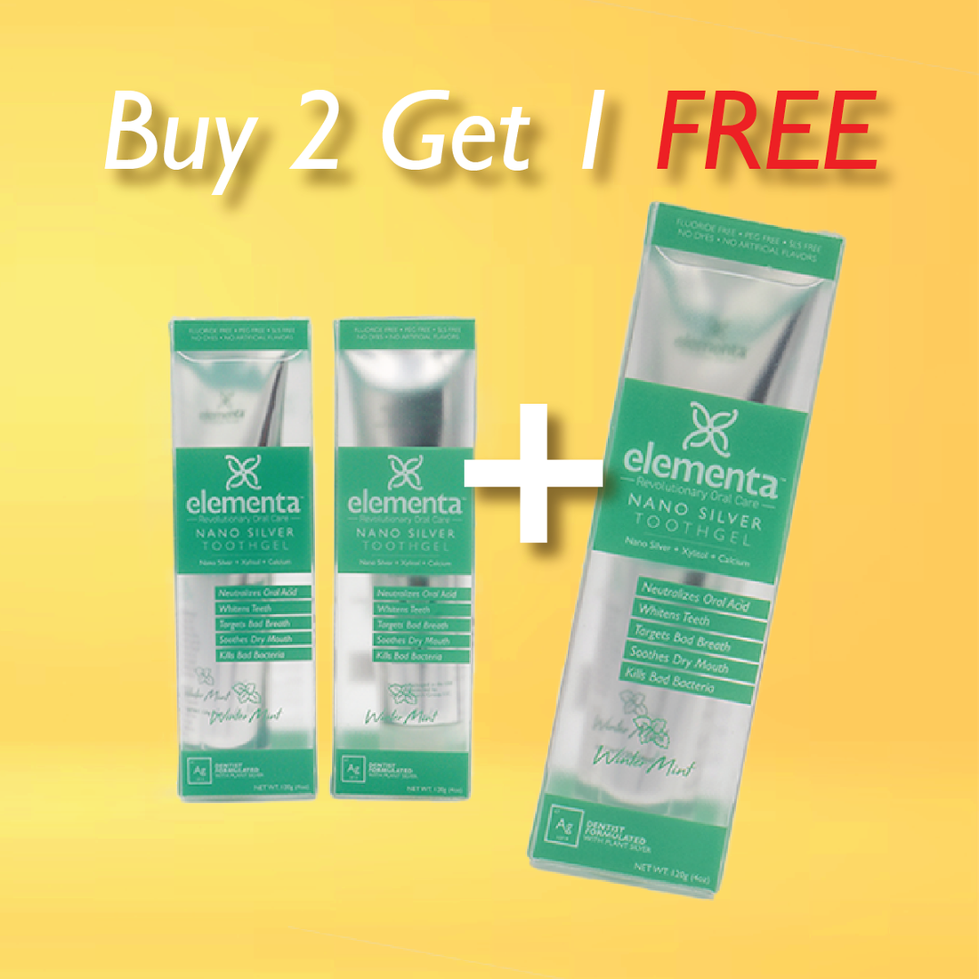 Toothpaste Gel Buy 2 Get 1 Free