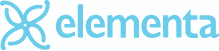 small light blue Elementa Silver company logo