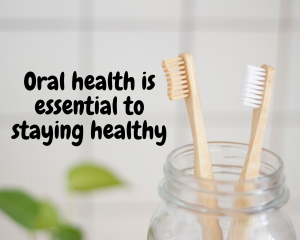 The importance of a healthy smile with toothbrushes in a jar