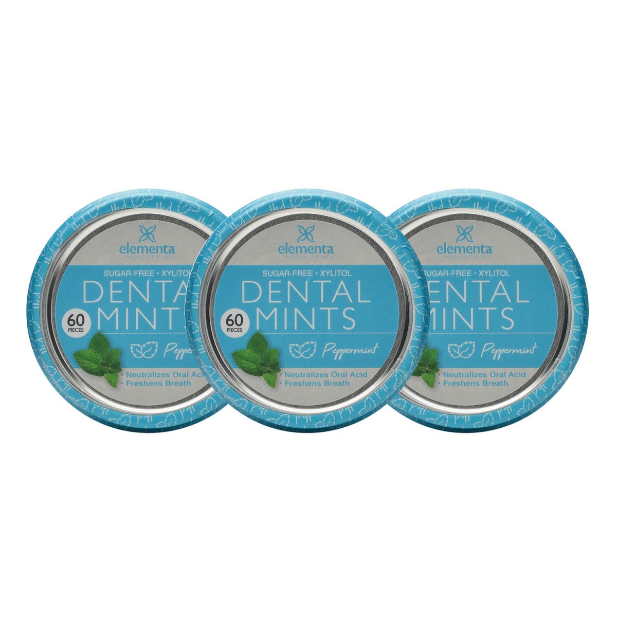 nano silver dental mints peppermint 3 pack