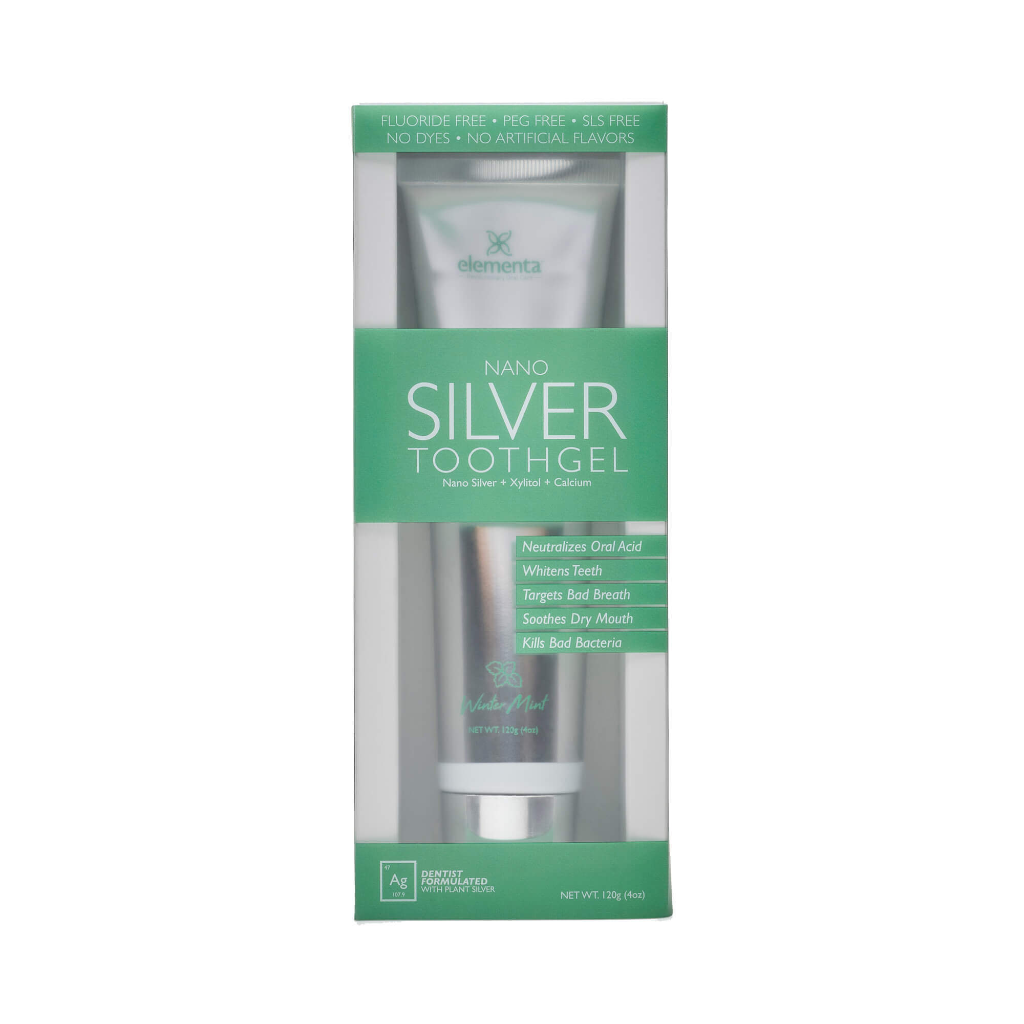 Nano Silver Tooth Gels Winter Mint - Elementa Silver